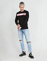 Flying Machine Crew Neck Solid Sweatshirt