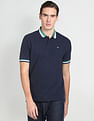 Arrow Sports Striped Collar Cotton Polo Shirt