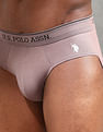 U.S. Polo Assn. Solid Low Rise OEB15 Briefs - Pack Of 3