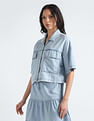 Tommy Hilfiger Chambray Crop Top