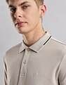 Calvin Klein Jeans Solid Slim Fit Cotton Polo Shirt