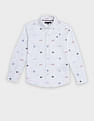 Tommy Hilfiger Kids Boys Logo Regular Fit Cotton Shirt