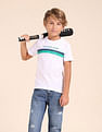 U.S. Polo Assn. Kids Boys Horizontal Striped Regular Fit T-Shirt