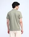 Flying Machine Textured Cotton Polo Shirt