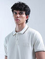 Flying Machine Solid Regular Fit Digitopia Polo Shirt