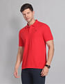 AD by Arvind Cotton Solid Polo Shirt