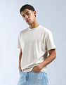 Flying Machine Textured Relaxed Fit Essentials T-Shirt
