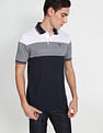 Arrow Sports Colour Block Cotton Polo Shirt