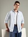 Tommy Hilfiger Striped Regular Fit Linen Shirt