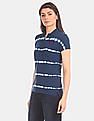 U.S. Polo Assn. Women Tie And Dye Pique Polo Shirt