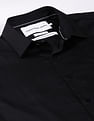 Calvin Klein Jeans Stretch Satin Solid Casual Shirt