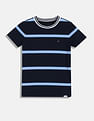 Tommy Hilfiger Kids Boys Striped Regular-Fit Cotton T-Shirt