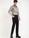 Calvin Klein Jeans Printed Slim-Fit Poplin Woven Shirt