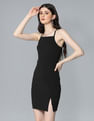 Flying Machine Women Halter Neck Cutout Back Dress