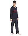 U.S. Polo Assn. V-Neck Striped Sweater