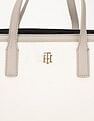 Tommy Hilfiger Solid Brown Pu Hand Bag