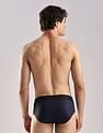 Calvin Klein Underwear Mid Rise Solid Blue Briefs