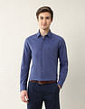 Arrow Textured Manhattan Slim Fit Ceremonial Shirt
