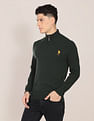 U.S. Polo Assn. High Neck Solid Sweater