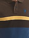 U.S. Polo Assn. Striped Pique Polo Shirt
