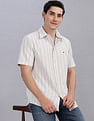 Tommy Hilfiger Striped Regular Fit Plain Woven Shirt