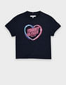 Tommy Hilfiger Kids Girls Graphic Relaxed Fit Cotton T-Shirt