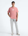 Flying Machine Crew Neck Relaxed Fit Logo T-Shirt