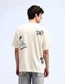 Flying Machine Young Graphic Oversized T-Shirt