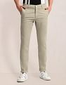 U.S. Polo Assn. Printed Slim Straight Fit Satin Trousers