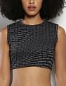 Calvin Klein All Over Print Cropped Tank Top