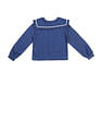 U.S. Polo Assn. Kids Girls Cape Collar Chambray Top