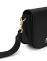 Tommy Hilfiger Solid Black PU Bag