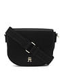 Tommy Hilfiger Solid Black PU Bag