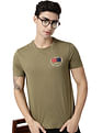 AD by Arvind Crew Neck Solid Cotton T-Shirt