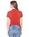 U.S. Polo Assn. Women Regular Fit Pique Polo Shirt