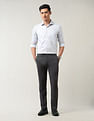 Arrow Solid Regular Fit Trouser