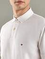 Tommy Hilfiger Solid Regular-Fit Cotton Polo T-Shirt