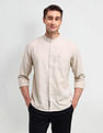 U.S. Polo Assn. Denim Co. Slim Fit Poplin Linen Shirt