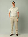 Arrow Sport Solid Dobby Weave Trousers