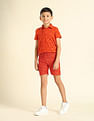 U.S. Polo Assn. Kids Boys Brand Appliqued Regular Fit Shorts
