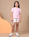 U.S. Polo Assn. Kids Girls Schiffli Top