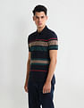 Arrow Sport Dynamax Horizontal Striped Regular Polo Shirt
