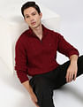 Tommy Hilfiger Cotton Cable Mock Neck Sweater