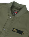 Flying Machine Appliqued Logo Polyester Bomber Jacket
