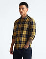 Flying Machine Plaid Check Pure Cotton Shirt