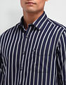 Arrow Sport Manhattan Slim Vertical Striped Shirt