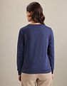 U.S. Polo Assn. Women Metallic Embroidered Logo Sweatshirt