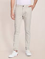 U.S. Polo Assn. Austin Trim Fit Textured Casual Trousers