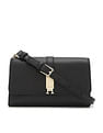 Tommy Hilfiger Solid Black Pu Sling Bag