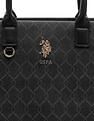 U.S. Polo Assn. Scarlet Monogram Tote Handbag